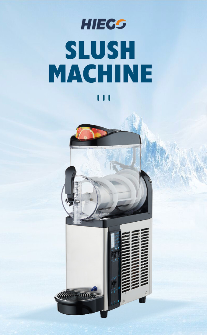 Dondurulmuş İçecek İçin Tam Otomatik Tek Kase Slush Makinesi Pürüzsüz Margarita Slushy Maker 0