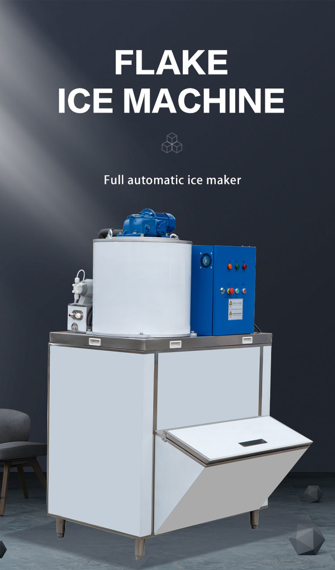 Kar Konileri için 1000kg / 24h Yaprak Buz Makinesi Makinesi Ticari 400kg Buz Makinesi 0