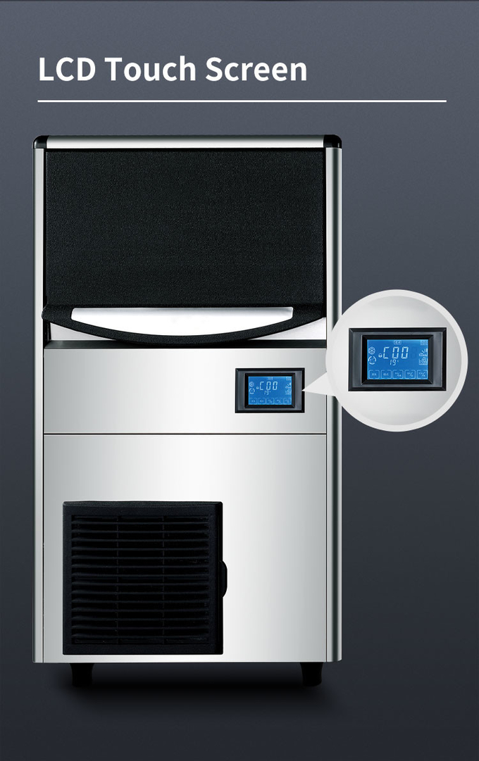 Kahve Dükkanı için 80KG Otomatik Buz Makinesi 25kg Ticari Pelet Buz Makinesi 4
