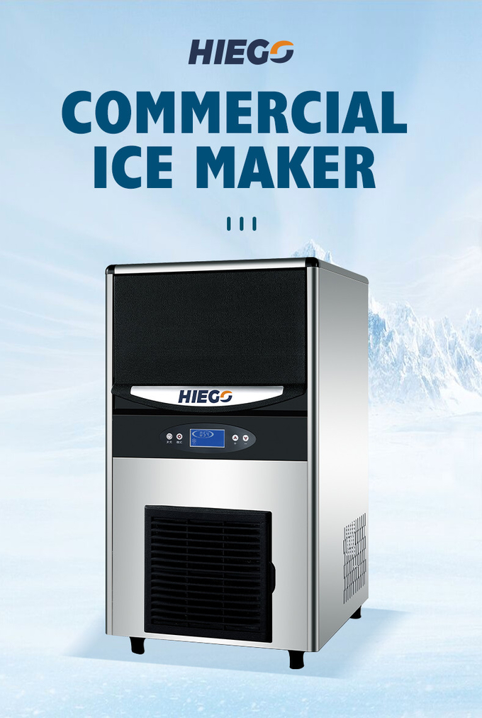 30Kg Ev Tipi Taşınabilir Otomatik Ice Cube Maker Ticari R404a 2