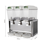 Elektrikli Üçlü Cam İçecek Dispenseri 12l Paslanmaz Çelik Mini Meyve Suyu Dispenseri