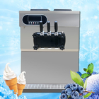 Paslanmaz Çelik 25L Masaüstü Ticari Dondurma Makinesi 3 Lezzet Rulo Makinesi