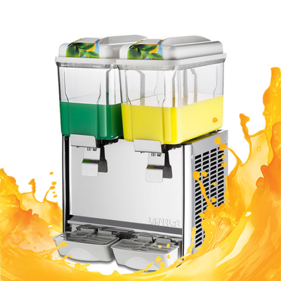 Mini Ticari Meyve Suyu Dağıtıcı Makinesi 12l Sıkacağı Çift Tanklı Karışık İçecek Soğuk İçecek