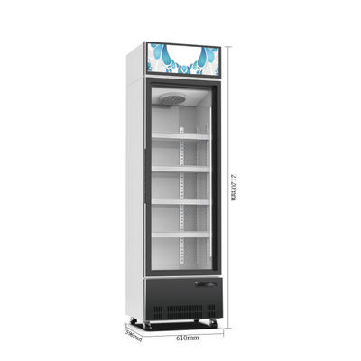 Ticari Perakende Cam Kapı Soğutucu İçecek Soğutucu Süpermarket Teşhir Buzdolabı