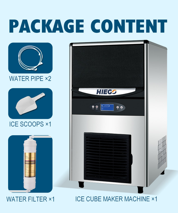 Buz Yapma Endüstriyel Buz Yapıcı 40KG Buz Küpü Makinesi Stokta 6