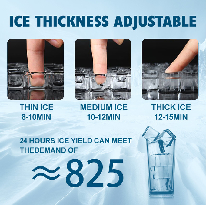 Buz Yapma Endüstriyel Buz Yapıcı 40KG Buz Küpü Makinesi Stokta 4