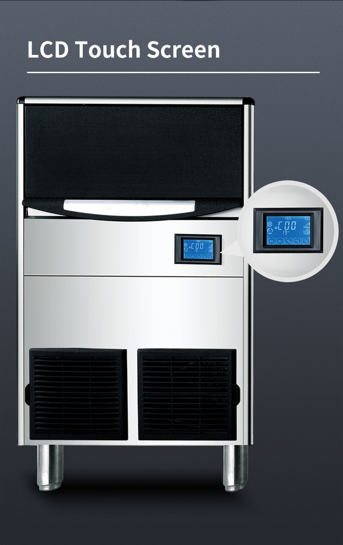 Ticari Küp Buz Makinesi 100kg / 24h 110V-240V Tezgah Altı Buz Yapma Makineleri 5