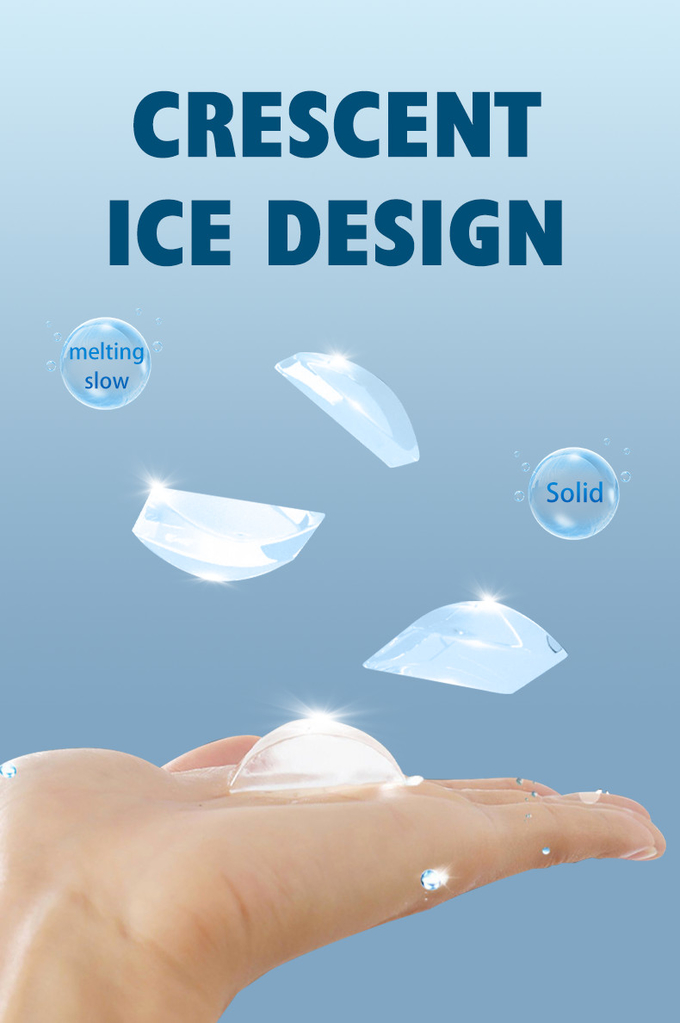 150lb Hilal Buz Makinesi Buz, Bin 70lb ile Küp Ticari Buz Yapıcı 0