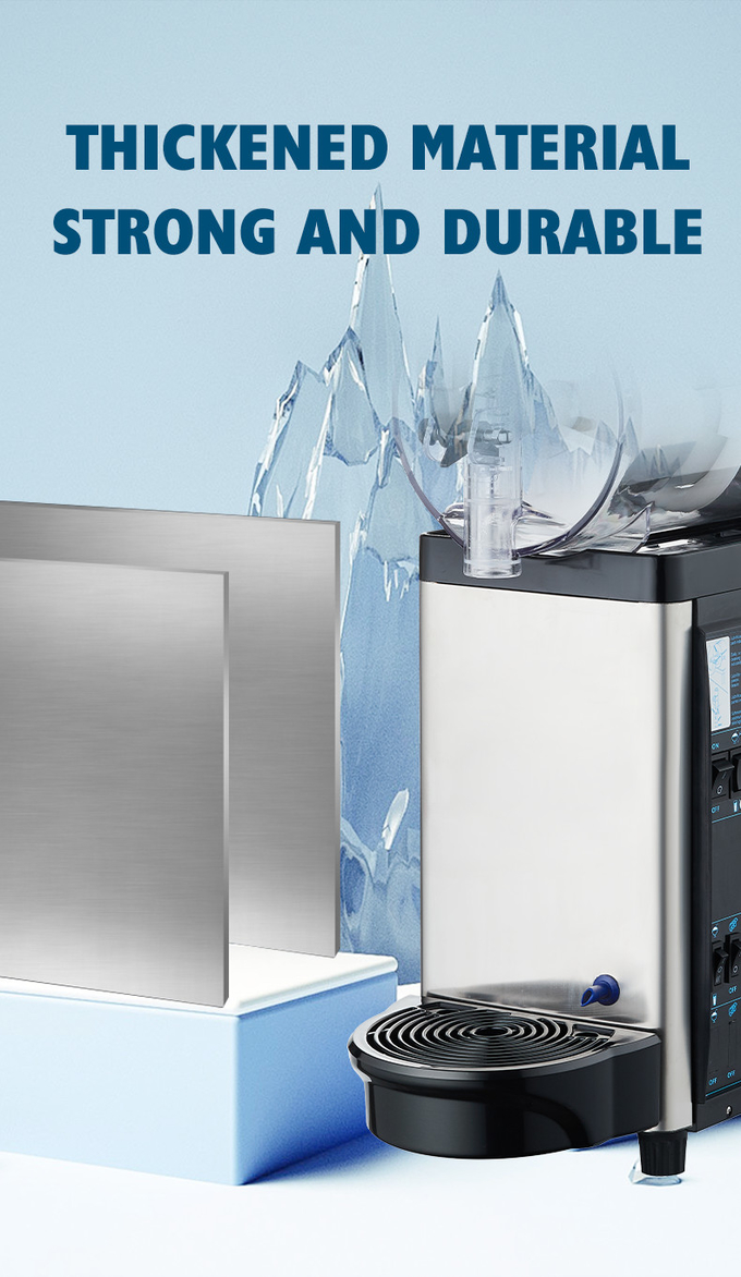 Orijinal Endüstriyel Dondurulmuş Slush Makinesi 24L Ticari Dondurulmuş İçecek Makinesi 2