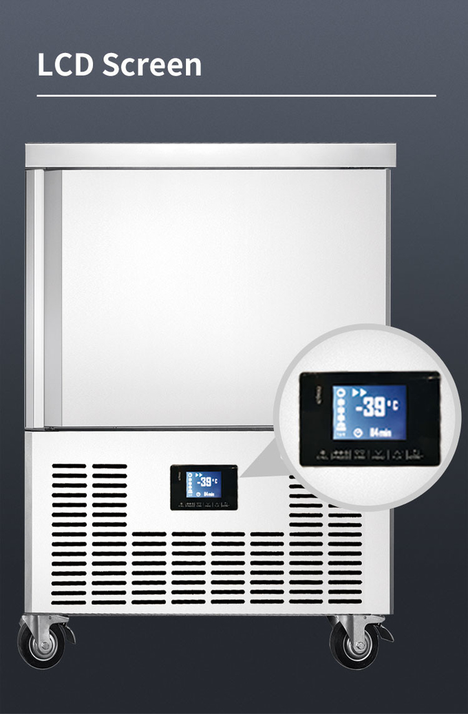 10 Tepsi Şok Dondurucu Chiller Hava Soğutma Makinesi Hızlı Dondurma İçin Küçük Soğutma 6