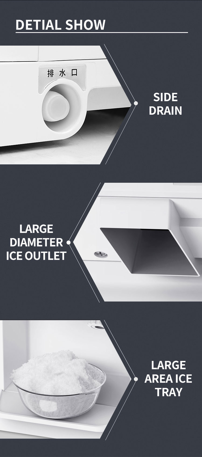 6l Ayarlanabilir Kar Konisi Buz Tıraş Makinesi Masaüstü Ticari Tıraşlı Buz Makinesi 1